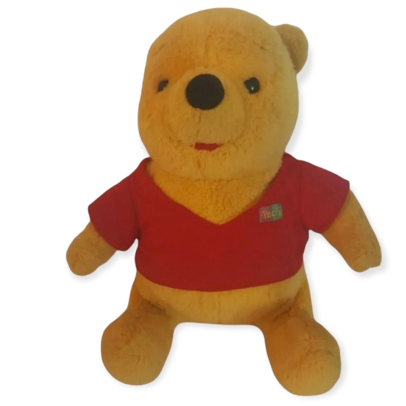 Disney | Toys | Vtg Disney 994 Mattel Winnie The Pooh Red Shirt Plush13 ...